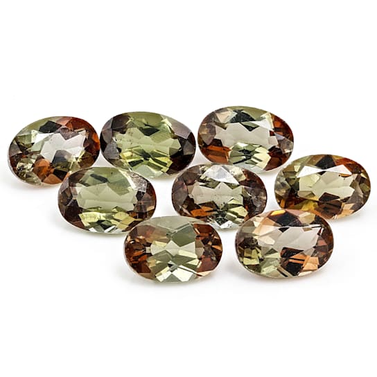 Andalusite 6x4mm Oval Set of 8 3.00ctw