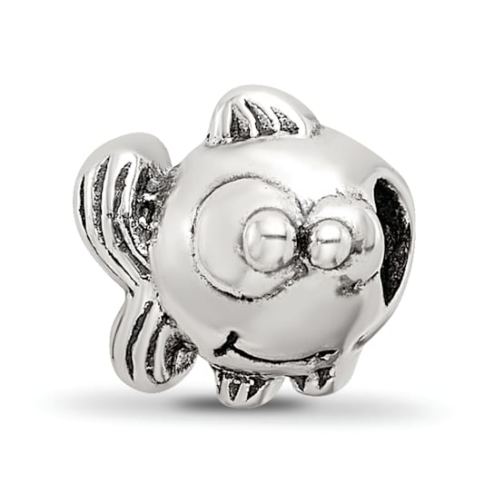 Sterling Silver Kids Fish Bead