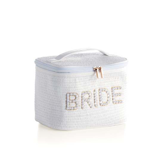 Shiraleah Bride Cosmetic Case, White
