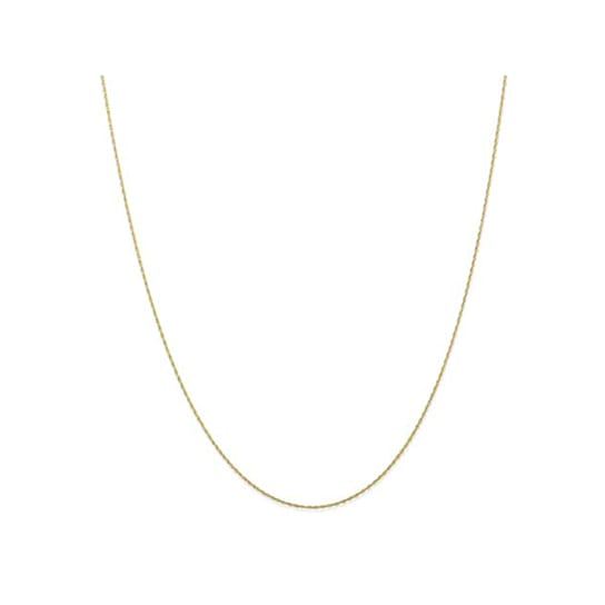 10k Yellow Gold Rope Link Chain Necklace 16 inch