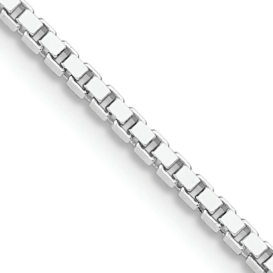 Rhodium Over Sterling Silver 1.75mm Box Chain