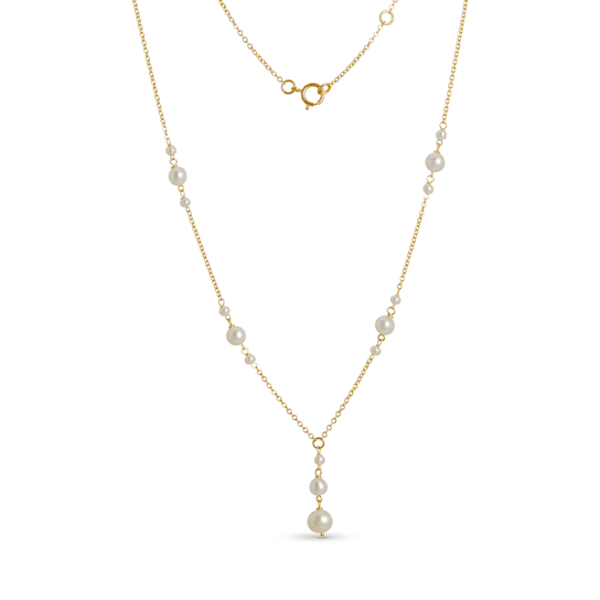 Fresh Water Pearl 14k Yellow Gold 17" Necklace