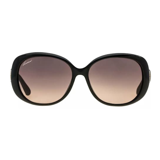 Gucci Black Frame with "GG" Logo / Black Lens Sunglasses