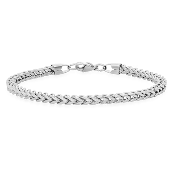 Men's 3.5mm Franco Link Bracelet In Stainless Steel