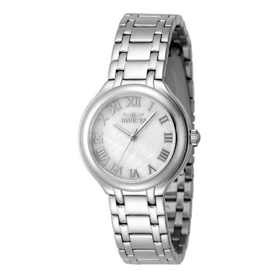 Invicta Wildflower 32mm White Dial White Stainless Steel Watch