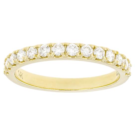 Lab-Grown Diamond Band Ring In 14K Yellow Gold 0.50ctw