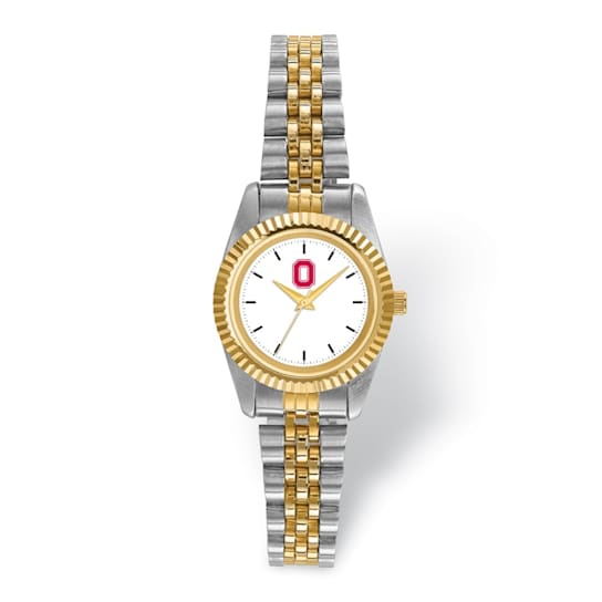 LogoArt Ohio State University Pro Two-tone Ladies Watch
