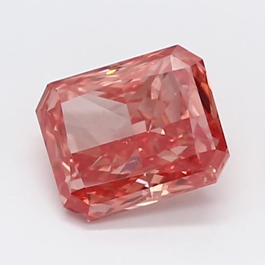 1.11ct Vivid Pink Radiant Cut Lab-Grown Diamond SI1 Clarity IGI Certified