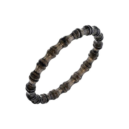 Blackberry Bamboo Acrylic Slip-On Bangle Bracelet