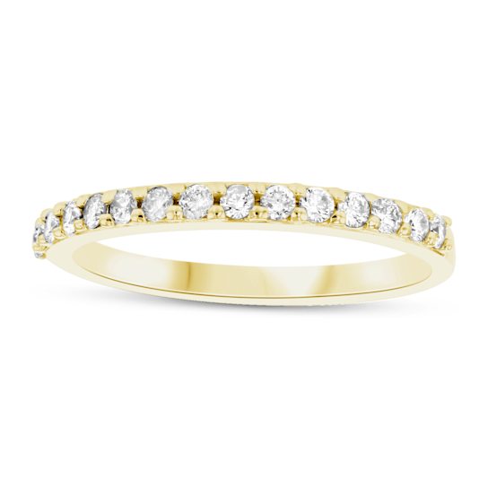 Diamond Band Ring In Solid 14K Gold