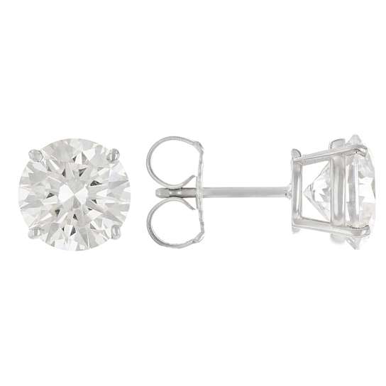 Lab-Grown Diamond Stud Earrings In 14K White Gold 4.00ctw