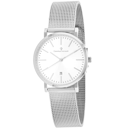 Christian Van Sant Paradigm White Dial Stainless Steel Watch
