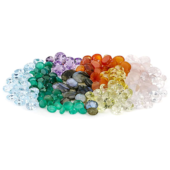 Multi-Stone Mixed Shape Faceted Parcel 200ctw