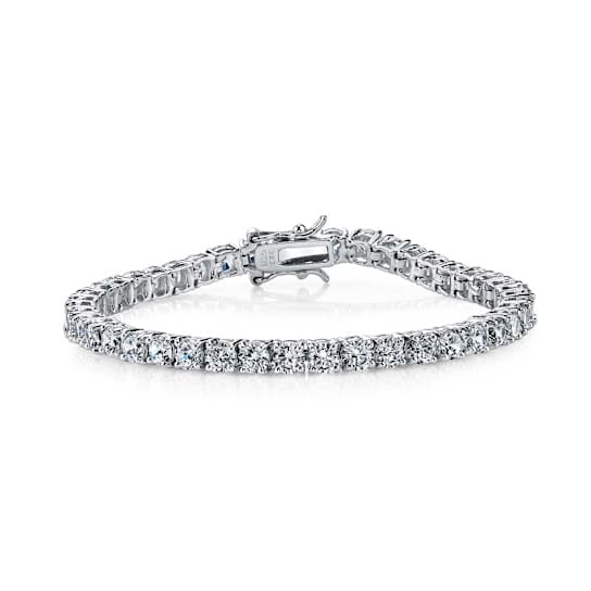 CZ Tennis Bracelet In Sterling Silver