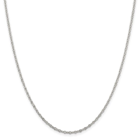 Sterling Silver 2.25mm Fancy Rolo Chain Necklace