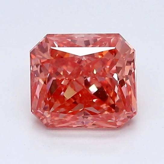 1.04ct Vivid Pink Radiant Cut Lab-Grown Diamond VS2 Clarity IGI Certified