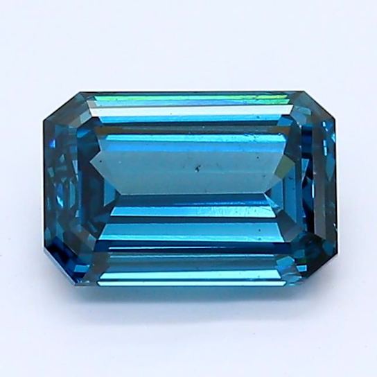 1.04ct Deep Blue Emerald Cut Lab-Grown Diamond VS1 Clarity IGI Certified