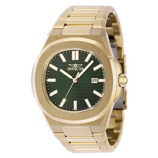 Invicta Speedway 41mm Green Dial Stainless Steel Band Quartz Watch