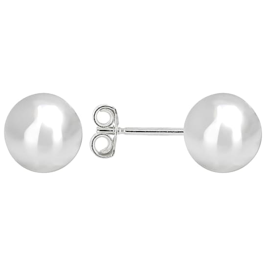 9mm Polished Ball Stud Earrings in Sterling Silver