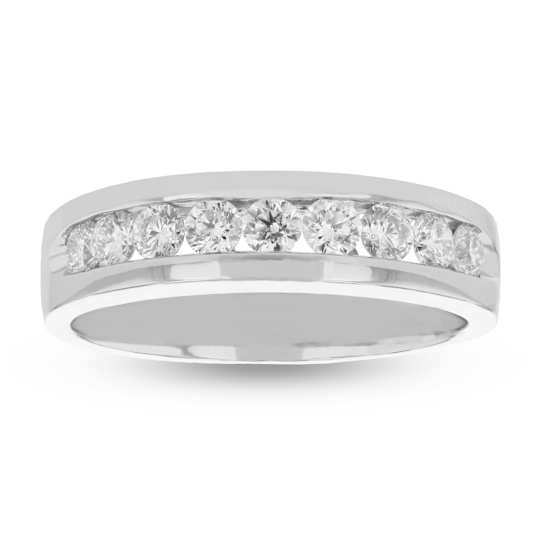 1.00ctw Diamond Men's Band Ring in 14k White Gold