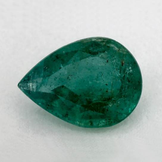 Zambian Emerald 8.06x5.92mm Pear Shape 0.98ct