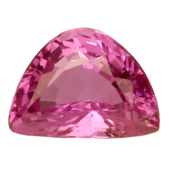 Pink Sapphire Loose Gemstone 7x5mm Half Moon 1.02ct