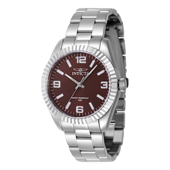 Invicta Specialty 36mm Copper Color Dial Stainless Steel Quartz Watch