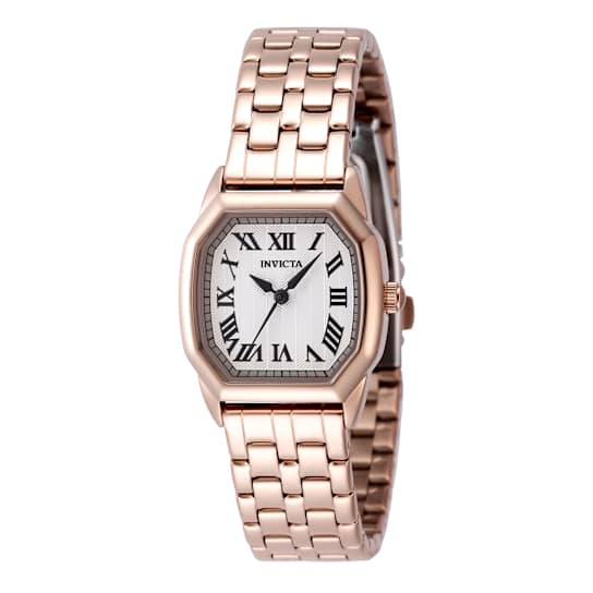 Invicta Wildflower 27mm Rose Stainless Steel Band Quartz Watch