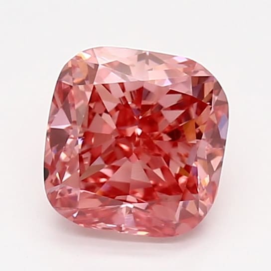 1.23ct Intense Pink Cushion Lab-Grown Diamond SI1 Clarity IGI Certified