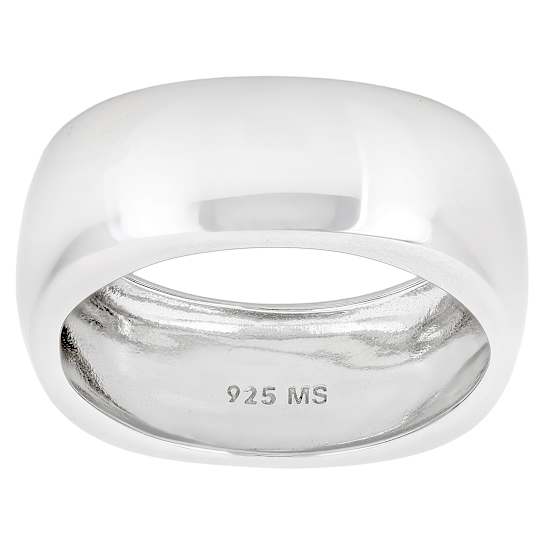 Polished Band Ring In Sterling Silver