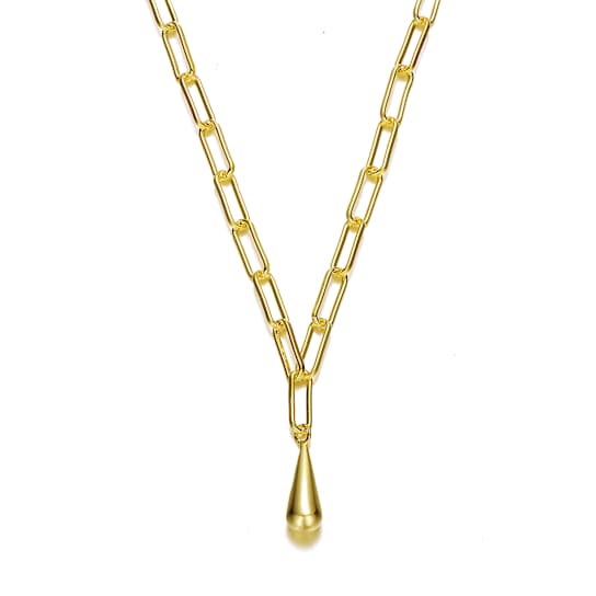 Charm Necklace In 14K Gold Over Brass