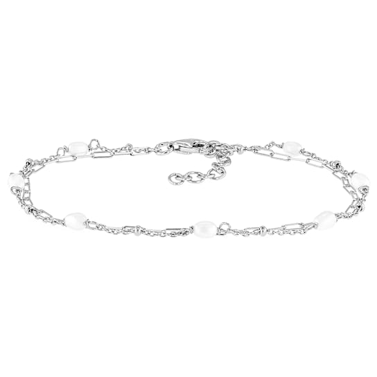 Delicate Freshwater Pearl Bracelet In Sterling Silver