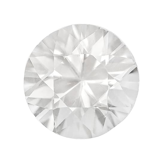White Zircon 7mm Round Diamond Cut 1.55ct