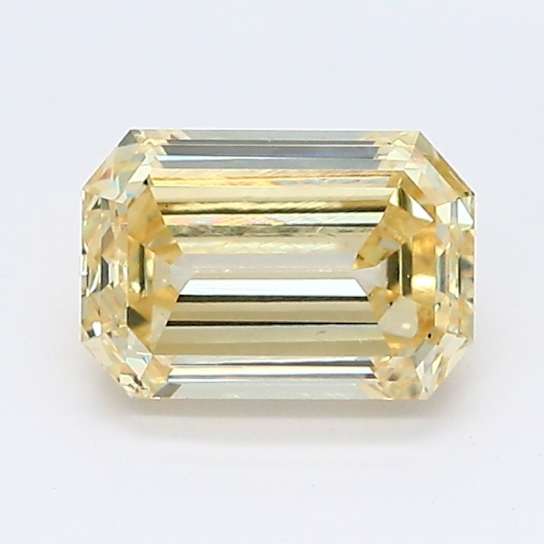 1.11ct Intense Yellow Emerald Cut Lab-Grown Diamond SI1 Clarity IGI Certified
