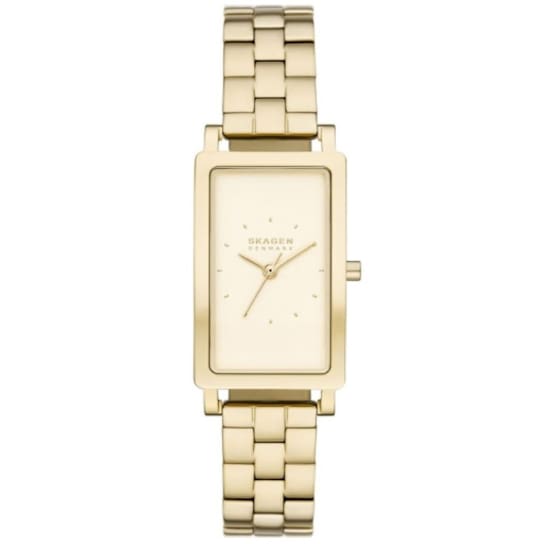 Skagen Hagen Lille Yellow Dial Yellow Stainless Steel Bracelet Watch