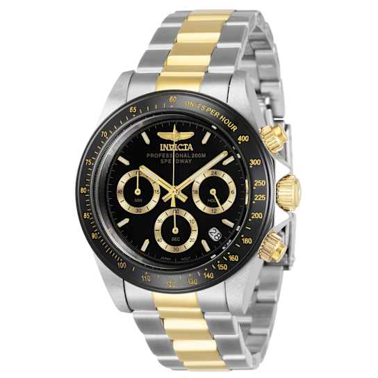 Invicta Speedway Men's 39.5mm Black Dial Two-Tone Stainless Steel Band
Quartz Watch