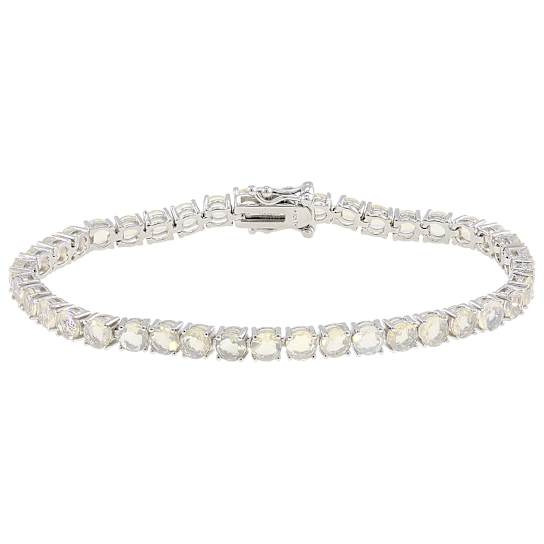 Ethiopian Opal Tennis Bracelet In Sterling Silver 6.60ctw