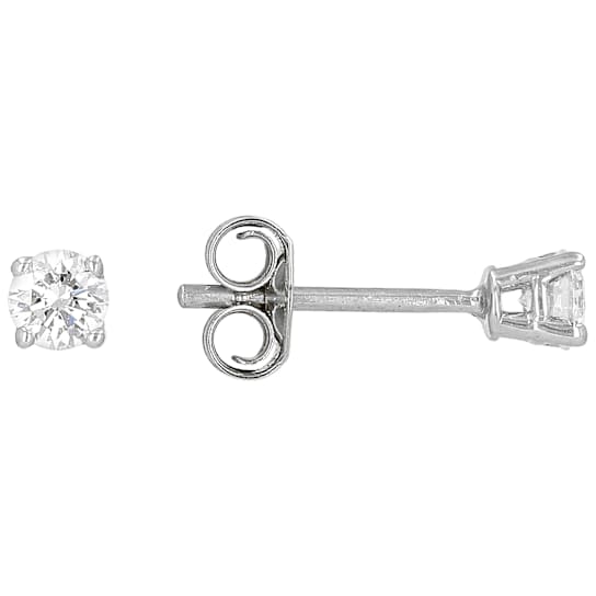 Lab-Grown Diamond Stud Earrings in 10k White Gold