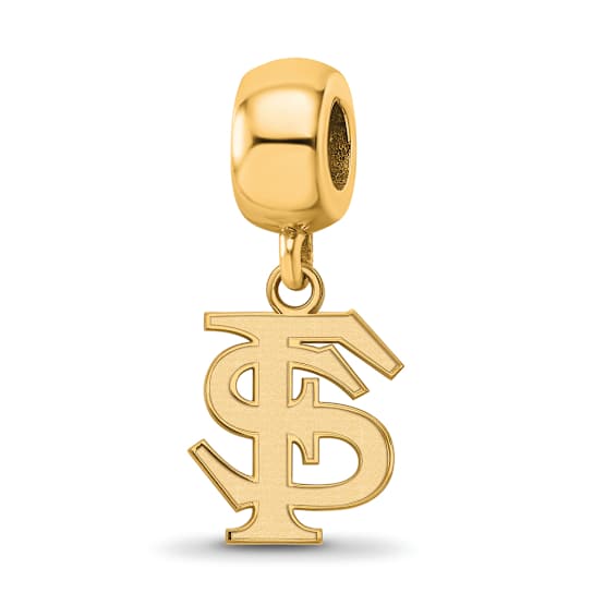 14K Yellow Gold Over Sterling Silver LogoArt Florida State University
Small Dangle Bead