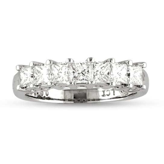 0.75ctw Princess Cut Diamond Band in 14k White Gold
