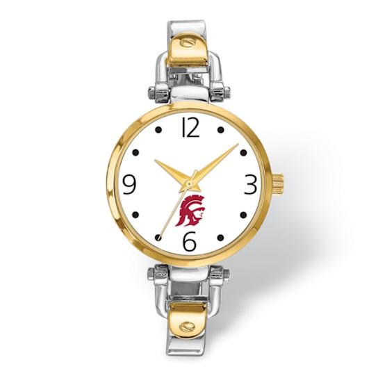 LogoArt University of Southern California Elegant Ladies Two-tone Watch