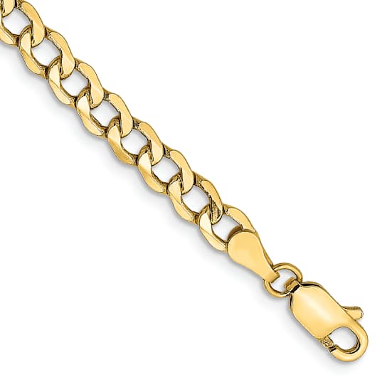 10k Yellow Gold 4.3mm Curb Link Bracelet