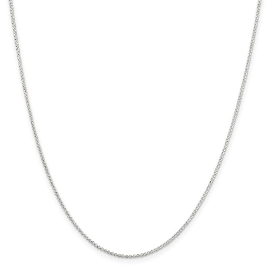 Sterling Silver 1.4mm Rolo Chain Necklace