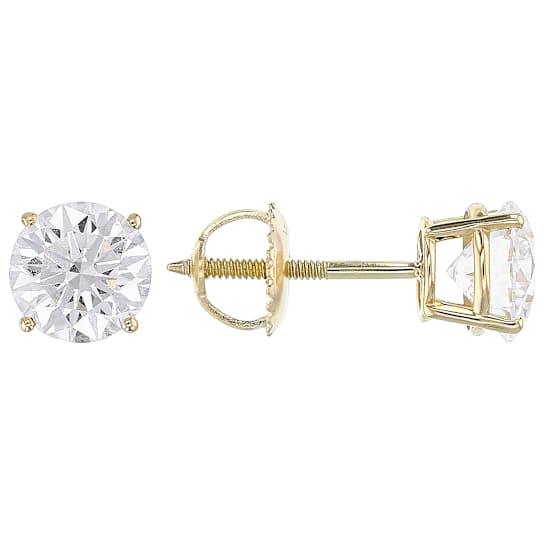 Lab-Grown Diamond Stud Earrings In 10K Gold 2.00ctw