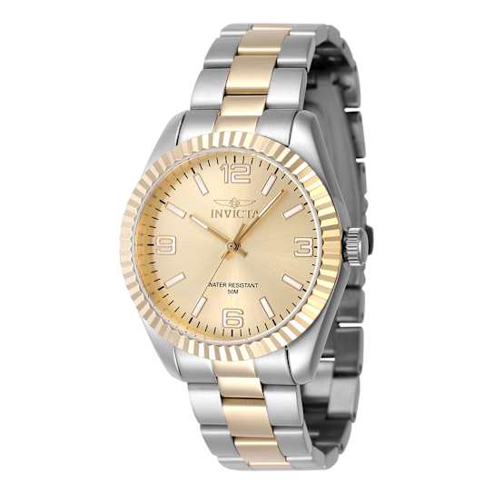 Invicta Specialty 36mm Yellow Dial Two-Tone Stainless Steel Watch