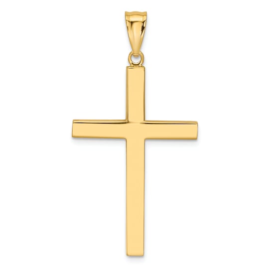 14k Yellow Gold Latin Cross Pendant
