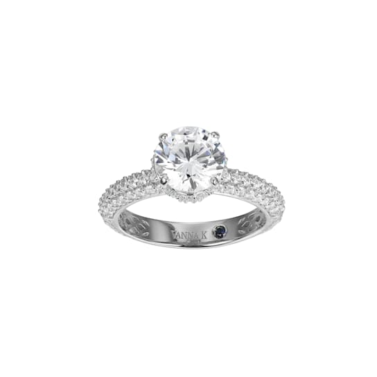 White Cubic Zirconia Platineve Ring 4.05ctw