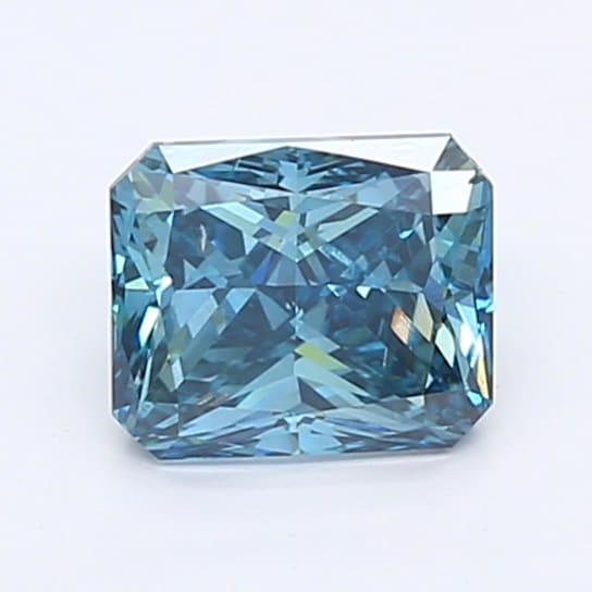 1.05ct Deep Blue Radiant Cut Lab-Grown Diamond SI1 Clarity IGI Certified