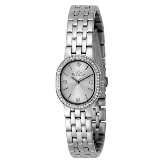 Invicta Angel 20mm White Dial White Stainless Steel Bracelet Watch