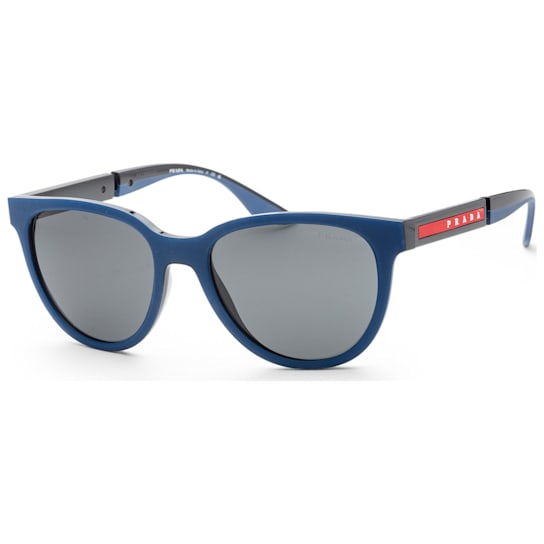 Prada Men's Linea Rossa 54mm Navy Rubber/Black Sunglasses | PS05XS-02S06F-54